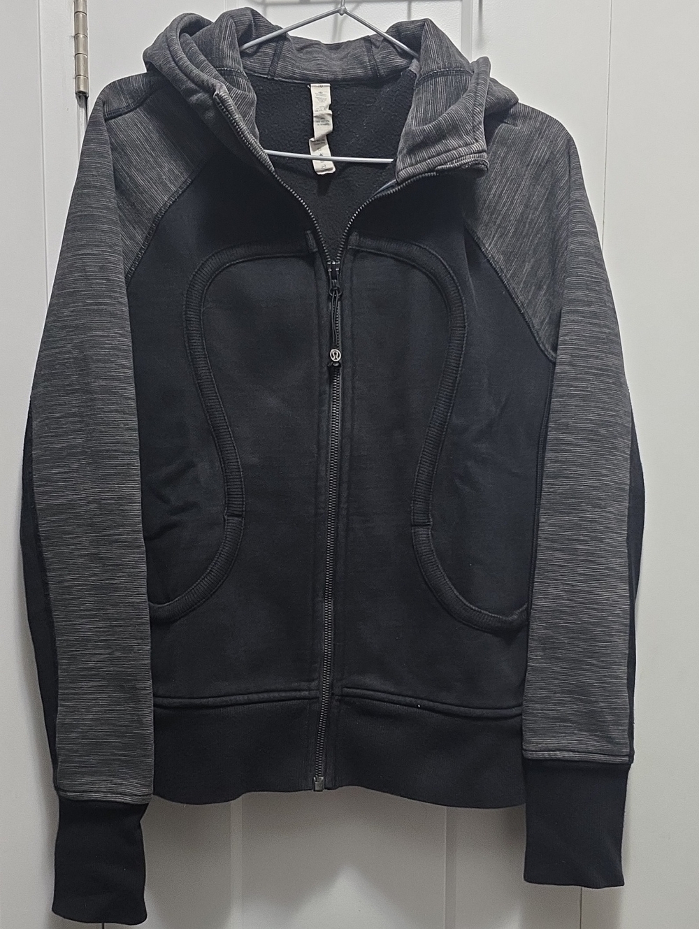 Lululemon Black & Charcoal Hooded Zip Jacket